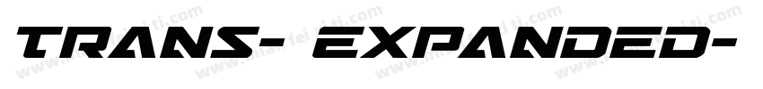 Trans- Expanded字体转换